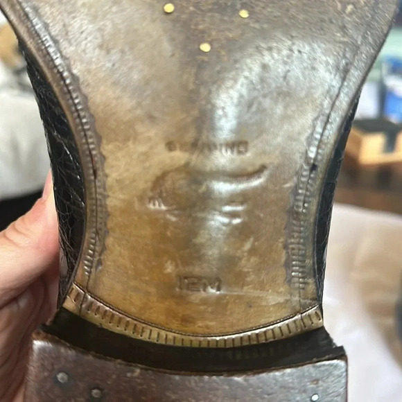 Mezlan Crocodile slip on shoes Size 12 - Picture 9 of 12